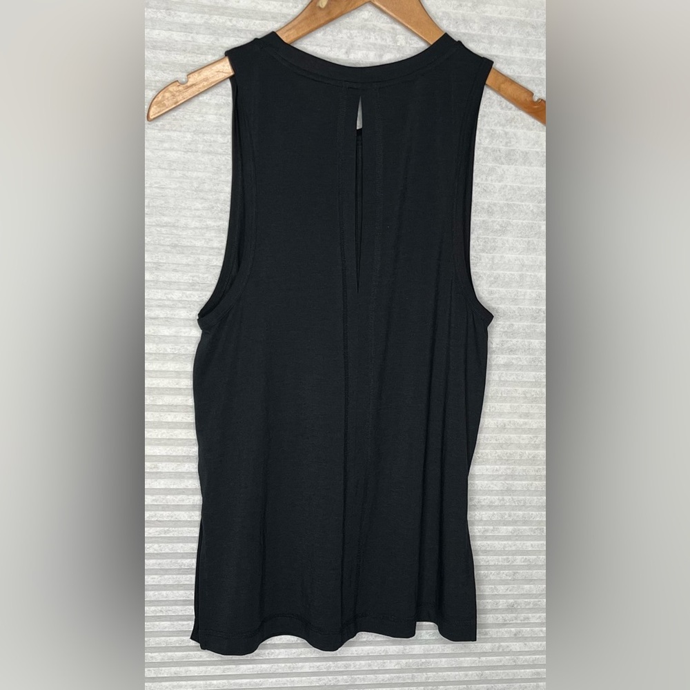 Sweaty Betty x Halle Berry workout sleeveless top Split Back Black size XXS - Picture 10 of 10